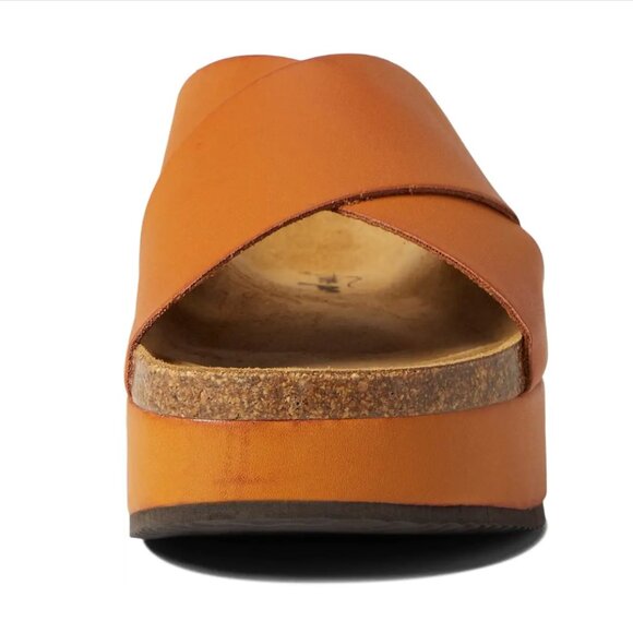 LAST PAIRS! NEW FREE PEOPLE  Sidelines Flatform Sandals  392S0 in sunset orange - Picture 6 of 11